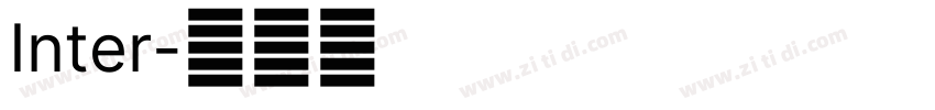 Inter字体转换