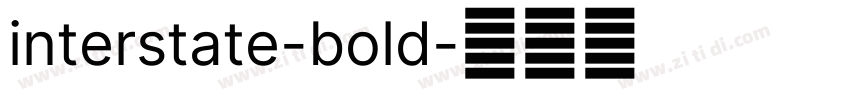 interstate-bold字体转换