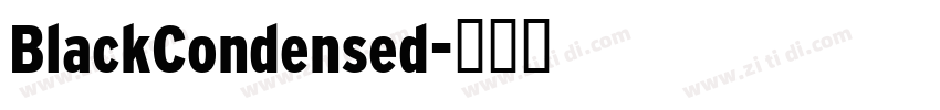BlackCondensed字体转换