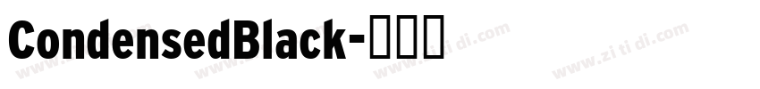 CondensedBlack字体转换