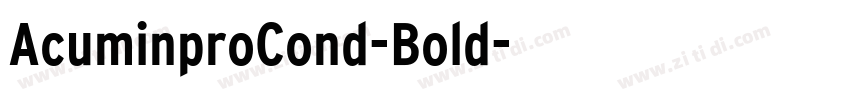 AcuminproCond-Bold字体转换