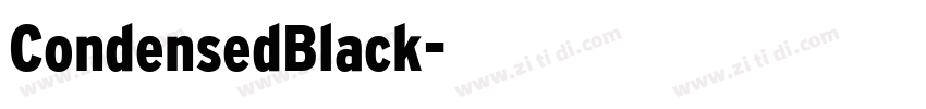 CondensedBlack字体转换