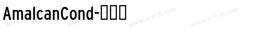 AmalcanCond字体转换