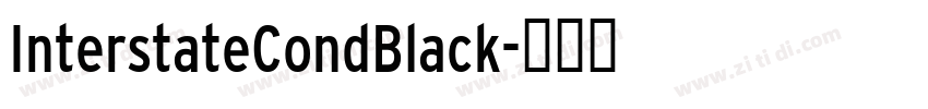 InterstateCondBlack字体转换