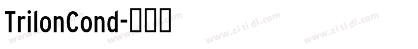 TrilonCond字体转换