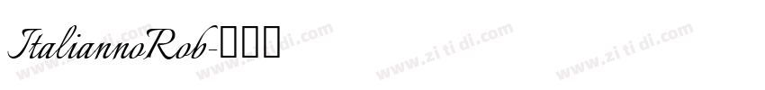 ItaliannoRob字体转换
