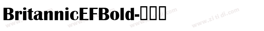 BritannicEFBold字体转换
