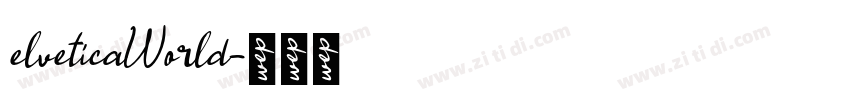 elveticaWorld字体转换