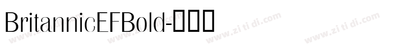 BritannicEFBold字体转换