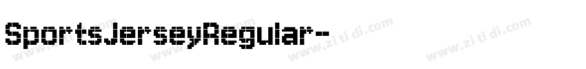 SportsJerseyRegular字体转换
