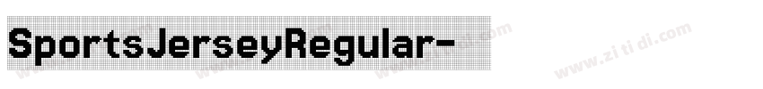 SportsJerseyRegular字体转换