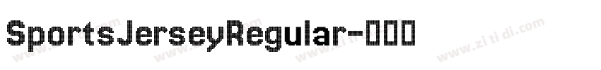 SportsJerseyRegular字体转换