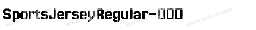 SportsJerseyRegular字体转换