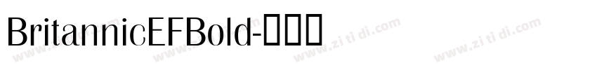 BritannicEFBold字体转换
