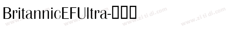 BritannicEFUltra字体转换