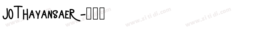 JOTHayansaeR字体转换