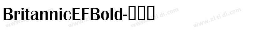 BritannicEFBold字体转换