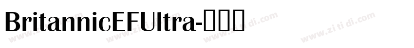 BritannicEFUltra字体转换