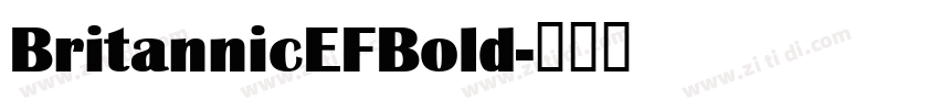 BritannicEFBold字体转换