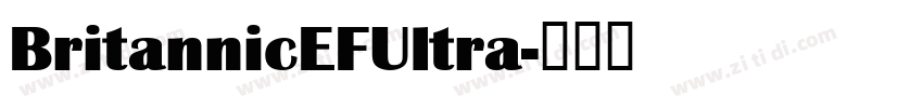 BritannicEFUltra字体转换