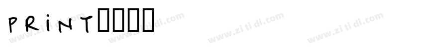 print字体转换