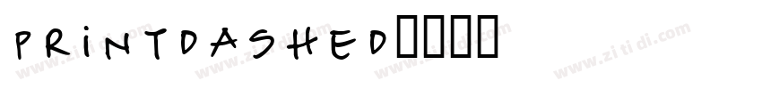 printdashed字体转换
