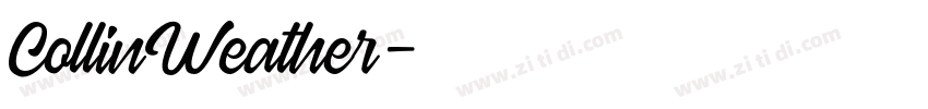 CollinWeather字体转换