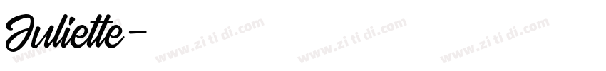 Juliette字体转换