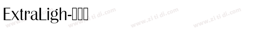 ExtraLigh字体转换