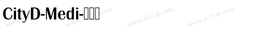 CityD-Medi字体转换