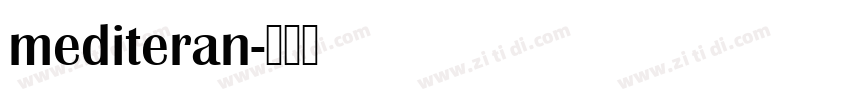 mediteran字体转换