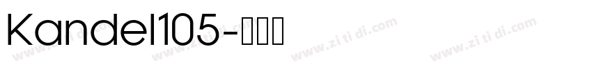 Kandel105字体转换