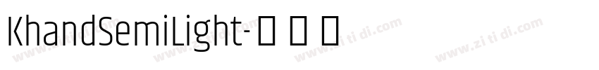 KhandSemiLight字体转换