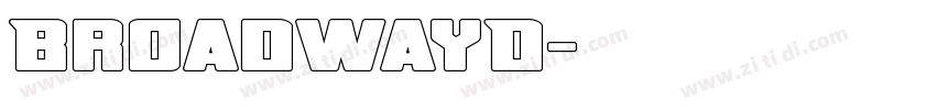 BroadwayD字体转换