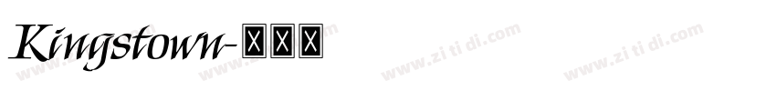 Kingstown字体转换