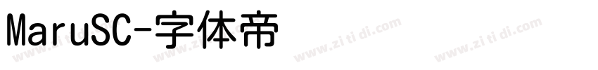 MaruSC字体转换