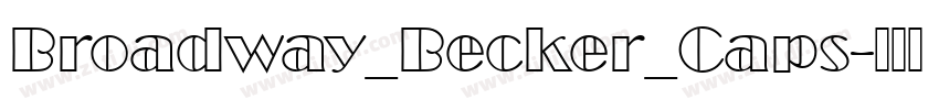 Broadway_Becker_Caps字体转换