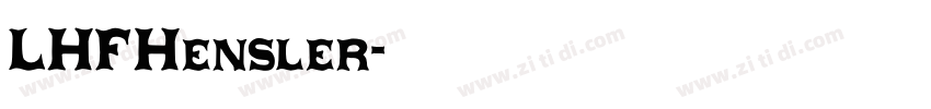 LHFHensler字体转换
