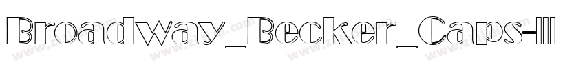 Broadway_Becker_Caps字体转换