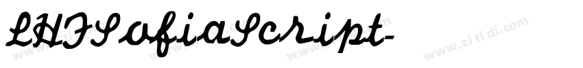 LHFSofiaScript字体转换