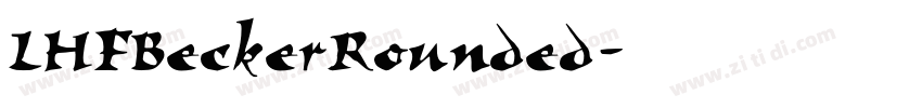 LHFBeckerRounded字体转换