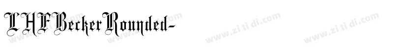LHFBeckerRounded字体转换