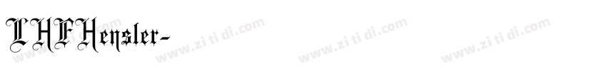 LHFHensler字体转换