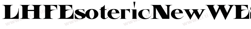 LHFEsotericNewWESTER字体转换