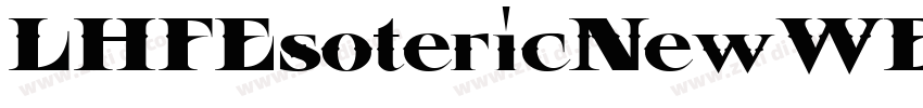 LHFEsotericNewWESTER字体转换