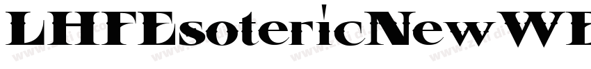 LHFEsotericNewWESTER字体转换