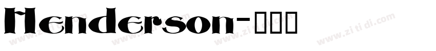 Henderson字体转换