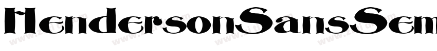 HendersonSansSemiBol字体转换