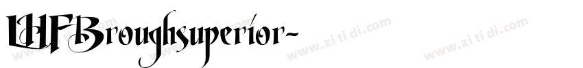 LHFBroughsuperior字体转换