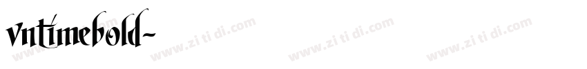 vntimebold字体转换